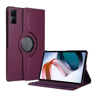 Xiaomi Redmi Pad SE 4G Uyumlu Kılıf 360 Tablet Deri Kılıf - Mürdüm