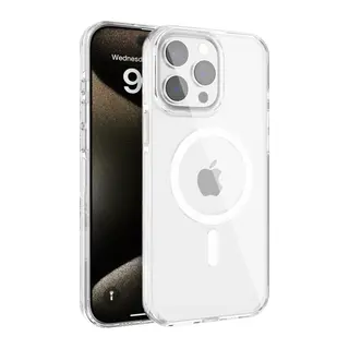 Joko Apple iPhone 15 Pro Max Uyumlu Gleam PC Sert Magsafe Kılıf - Şeffaf