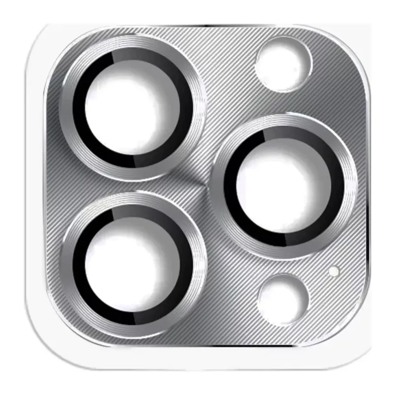 Apple iPhone 16 Pro Max Uyumlu Pers Alüminyum Kamera Lens - Gri