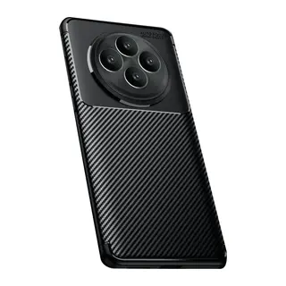 Oppo Reno 11 Uyumlu FS Kılıf Auto Focus Karbon Kapak - Siyah
