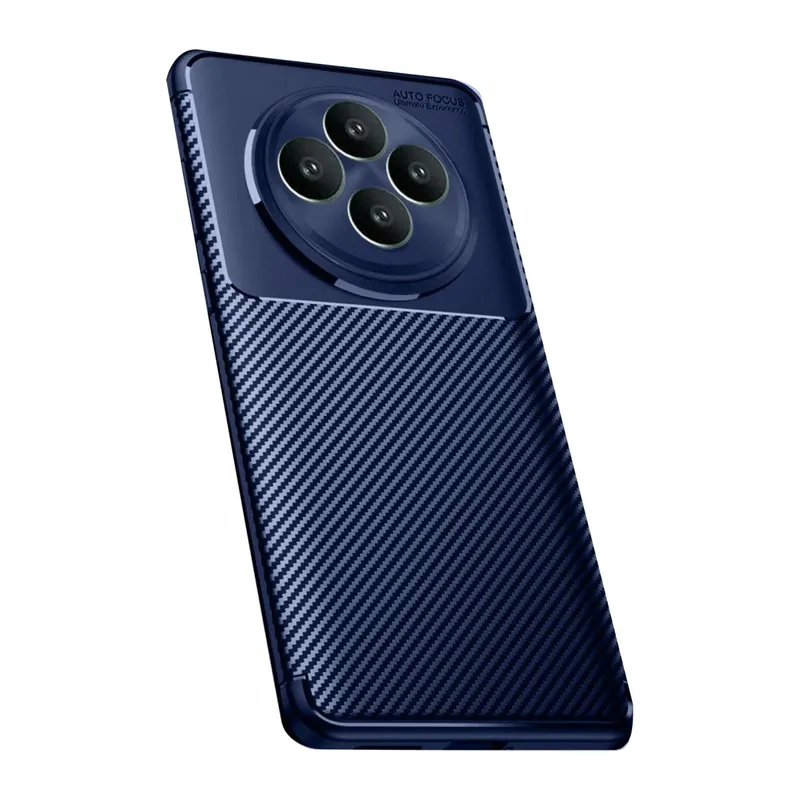 Oppo Reno 11 Uyumlu FS Kılıf Auto Focus Karbon Kapak - Lacivert