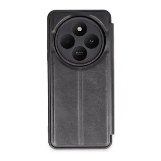 Xiaomi Redmi 14C Uyumlu Kılıf Flip Cover - Siyah