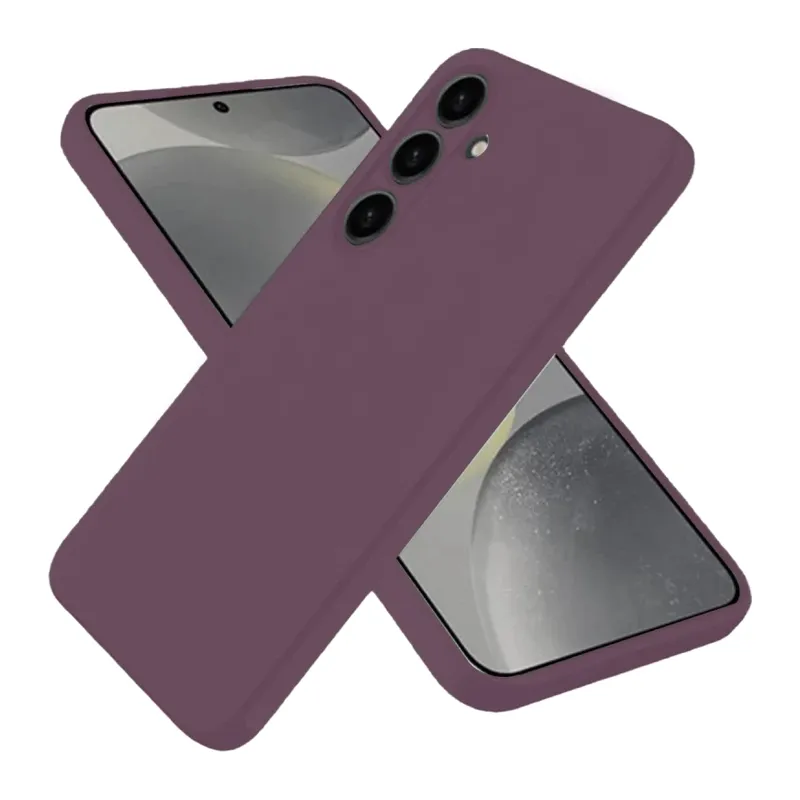 Samsung Galaxy A06 Uyumlu Kılıf First Silikon - Mürdüm