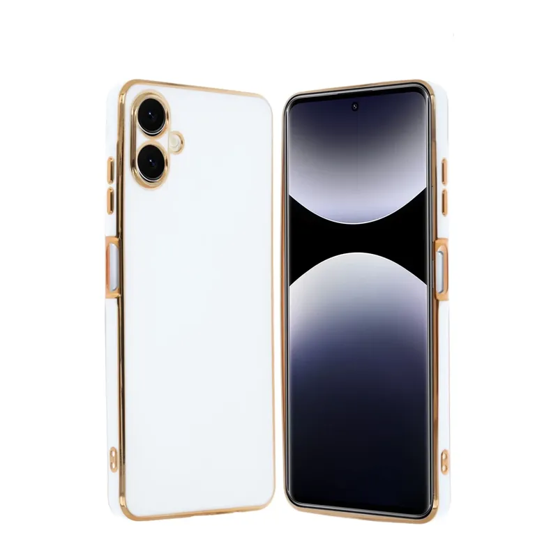 Samsung Galaxy A06 Uyumlu Kılıf Volet Silikon - Beyaz