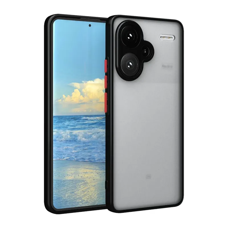 Xiaomi Redmi Note 13 Pro Plus Uyumlu Kılıf Montreal Silikon Kapak - Siyah