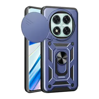 Xiaomi Redmi Note 14 Pro 5G Uyumlu Kılıf Pars Lens Yüzüklü Silikon - Lacivert