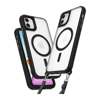 Apple iPhone 11 Uyumlu Kılıf Enka Magsafe Silikon Kılıf - Siyah