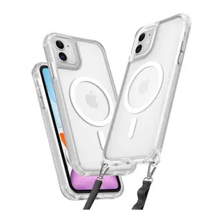 Apple iPhone 11 Uyumlu Kılıf Enka Magsafe Silikon Kılıf - Şeffaf
