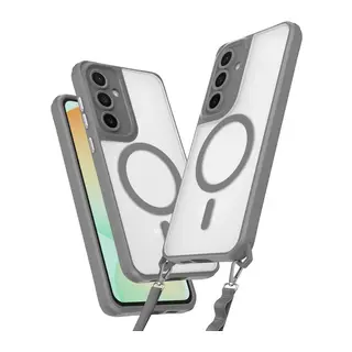 Samsung Galaxy S25 Plus Uyumlu Kılıf Enka Magsafe Silikon Kılıf - Titan Gri