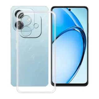 Oppo A3 Uyumlu Kılıf Lüx Şeffaf Silikon