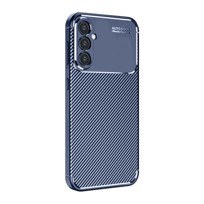 Samsung Galaxy A26 Uyumlu Kılıf Auto Focus Karbon Kapak - Lacivert