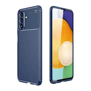 Samsung Galaxy A36 Uyumlu Kılıf Auto Focus Karbon Kapak - Lacivert