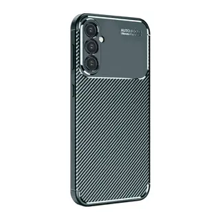 Samsung Galaxy A56 Uyumlu Kılıf Auto Focus Karbon Kapak - Koyu Yeşil