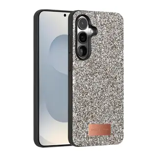 Onegif Samsung Galaxy S25 Plus Uyumlu Bright Simli Kapak - Gümüş