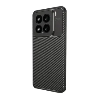 Xiaomi Mi 15 Uyumlu Kılıf Auto Focus Karbon Kapak - Siyah