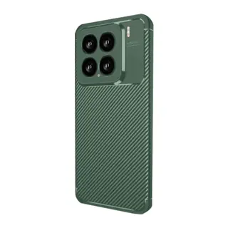 Xiaomi Mi 15 Uyumlu Kılıf Auto Focus Karbon Kapak - Koyu Yeşil