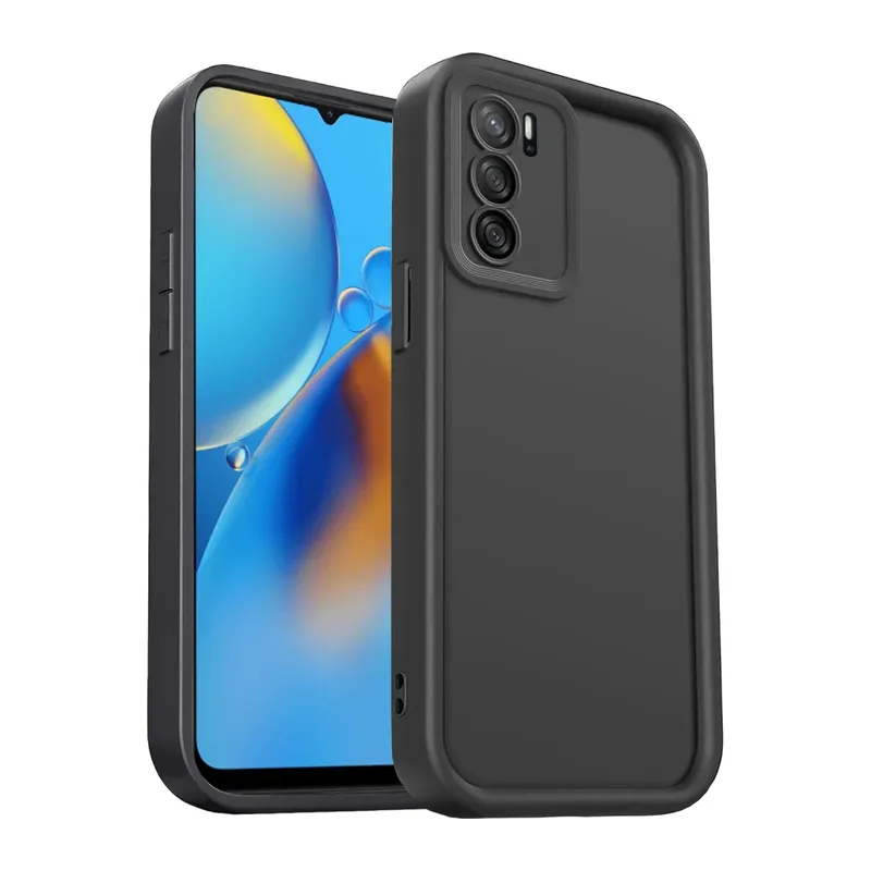 Oppo A16 Uyumlu Kılıf Viera Silikon - Siyah