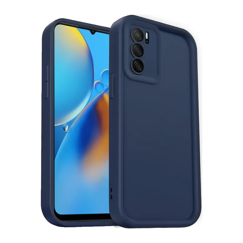 Oppo A16 Uyumlu Kılıf Viera Silikon - Lacivert