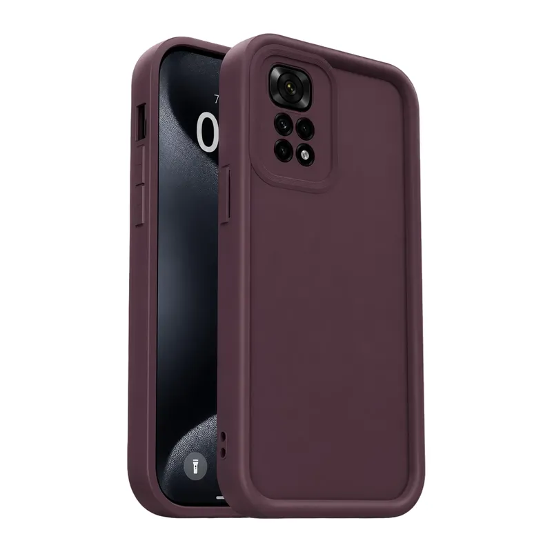 Xiaomi Redmi 10 2022 Uyumlu Kılıf Viera Silikon - Mürdüm
