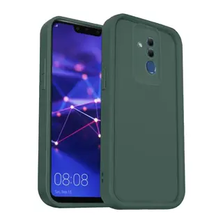 Huawei Mate 20 Lite Uyumlu Kılıf Viera Silikon - Koyu Yeşil