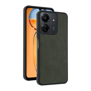Xiaomi Redmi 13C Uyumlu Kılıf Aras Deri Kapak - Açık Yeşil