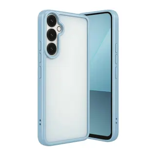 Samsung Galaxy A24 4G Prime Uyumlu Kılıf Lensli Silikon - Açık Mavi