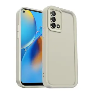 Oppo A74 4G Uyumlu Kılıf Viera Silikon - Krem