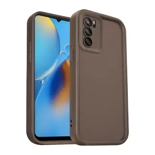 Oppo A16 Uyumlu Kılıf Viera Silikon - Kahverengi