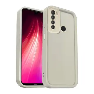 Xiaomi Redmi Note 8 Uyumlu Kılıf Viera Silikon - Krem