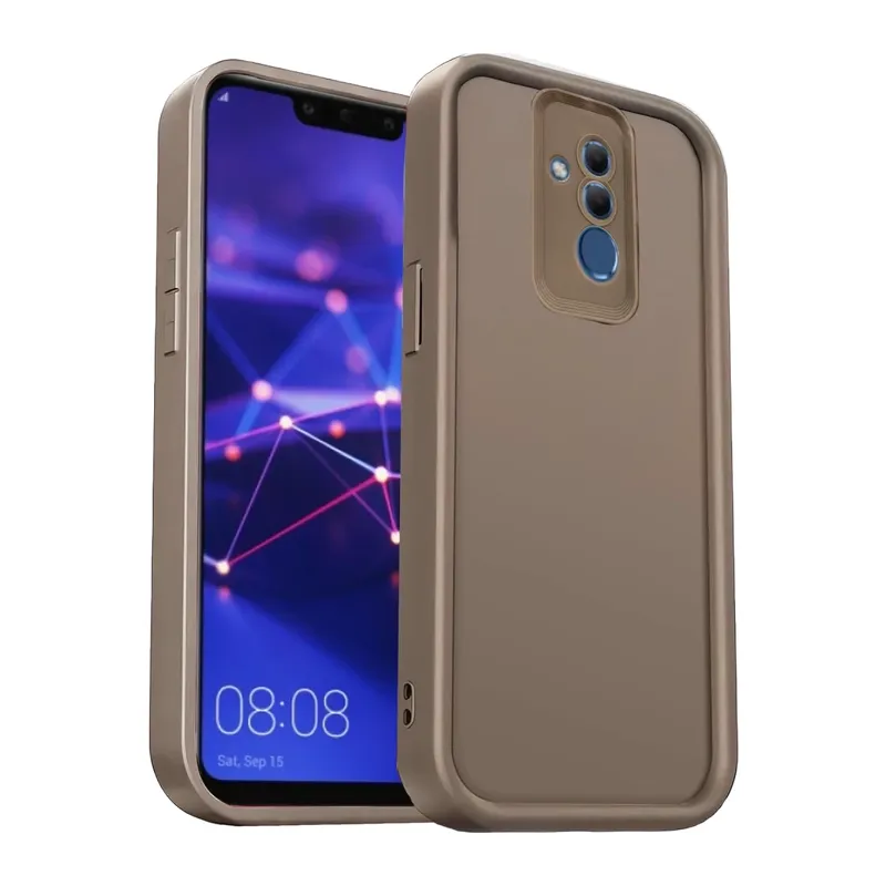 Huawei Mate 20 Lite Uyumlu Kılıf Viera Silikon - Kahverengi