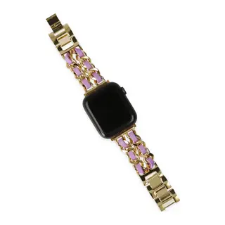 Watch 22mm Uyumlu KR405 Metal Bakla Kordon - Lila