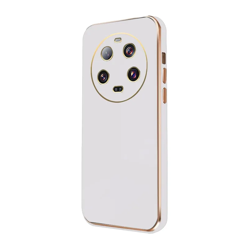 Xiaomi Mi 14 Ultra Uyumlu Kılıf Volet Silikon - Beyaz