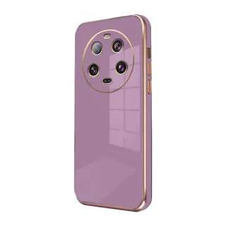 Xiaomi Mi 14 Ultra Uyumlu Kılıf Volet Silikon - Mor