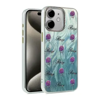 Apple iPhone 11 Uyumlu Kılıf Blade Aynalı Desenli Kapak - Desen 9