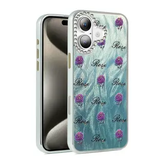 Apple iPhone 16 Uyumlu Kılıf Blade Aynalı Desenli Kapak - Desen 9