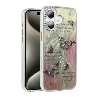 Apple iPhone 16 Plus Uyumlu Kılıf Blade Aynalı Desenli Kapak - Desen 6