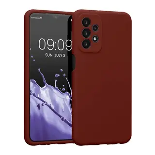 Samsung Galaxy A23 4G Uyumlu Kılıf First Silikon - Bordo