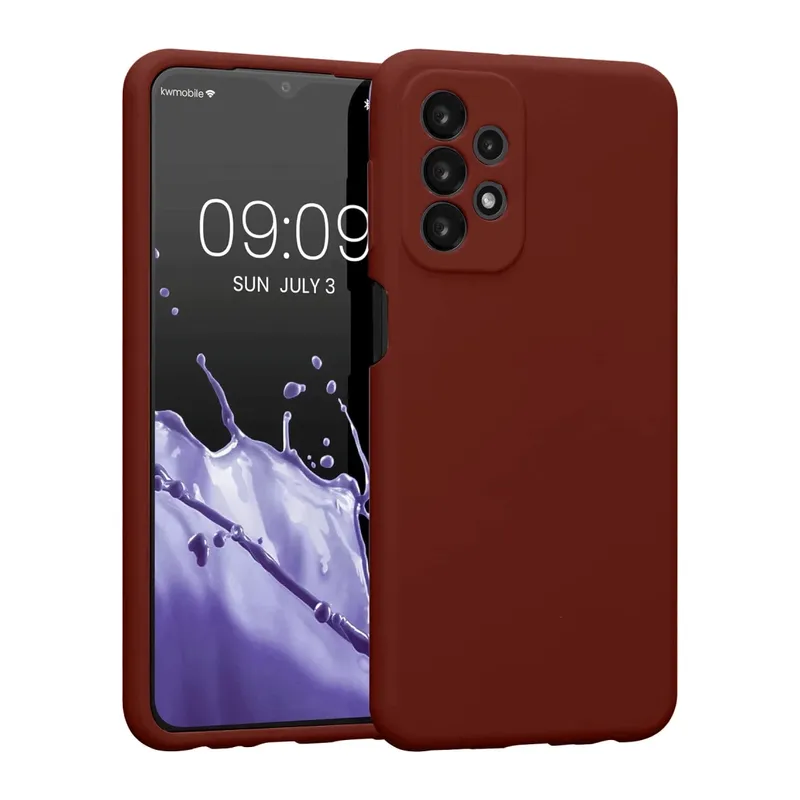 Samsung Galaxy A23 4G Uyumlu Kılıf First Silikon - Bordo