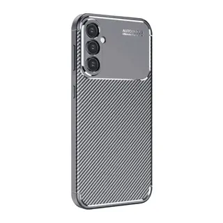 Samsung Galaxy A26 Uyumlu Kılıf Auto Focus Karbon Kapak - Gri