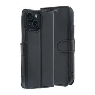 Apple iPhone 15 Uyumlu Trend S Plus Kapaklı Kılıf - Siyah