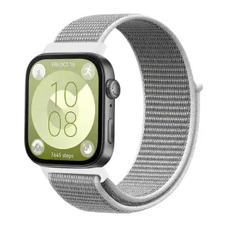 Huawei Fit 4 Hasırlı Cırtcırtlı Kordon - Beyaz