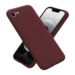 Apple iPhone 16E Uyumlu Kılıf First Silikon - Bordo