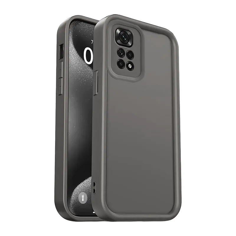 Xiaomi Redmi 10 2022 Uyumlu Kılıf Viera Silikon - Gri
