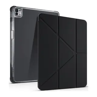iPad Air 13 (2024) Kılıf Kalemlikli Mars Tablet Kılıfı - Siyah