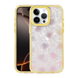 Apple iPhone 14 Pro Max Uyumlu Lumi Desenli Kapak - Sarı