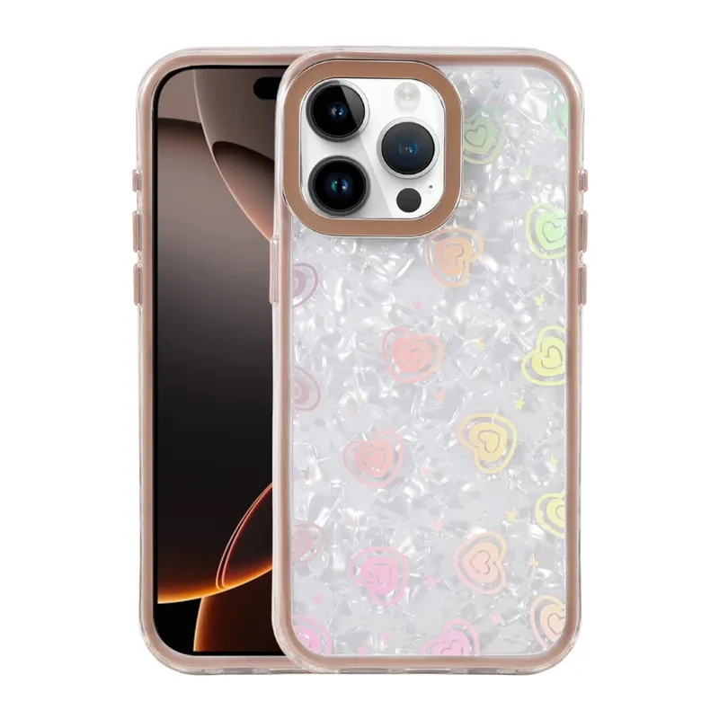 Apple iPhone 14 Pro Max Uyumlu Lumi Desenli Kapak - Çöl Titanyum