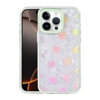 Apple iPhone 15 Pro Max Uyumlu Lumi Desenli Kapak - Yeşil