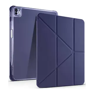 Apple iPad Air 13 (2024) Kılıf Kalemlikli Mars Tablet Kılıfı - Lacivert