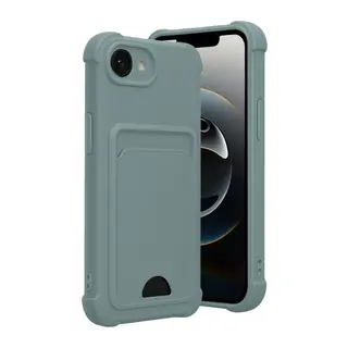 Apple iPhone 16E Uyumlu Kelvin Kartvizitli Silikon - Açık Yeşil