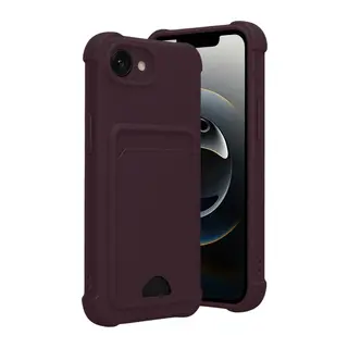 Apple iPhone 16E Uyumlu Kelvin Kartvizitli Silikon - Derin Mor